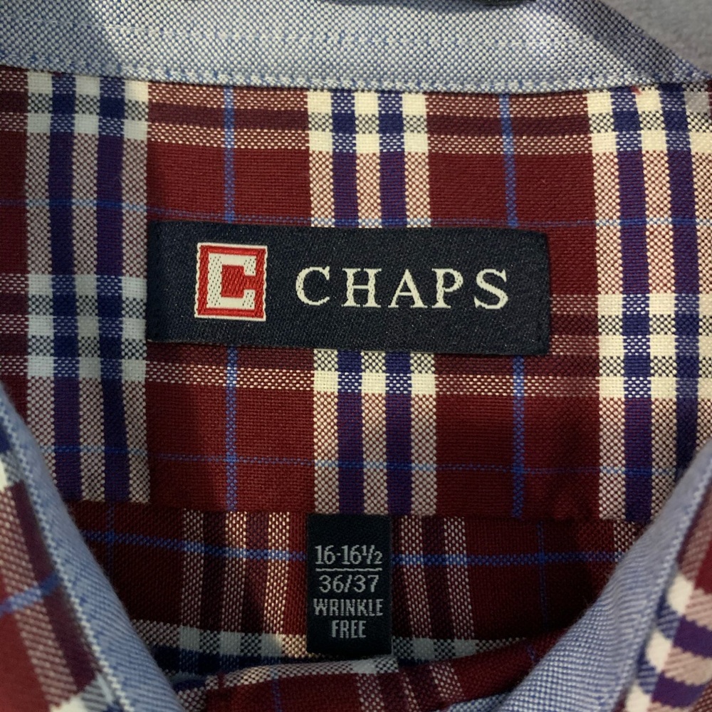 Red Plaid button down - Picture 2 of 3